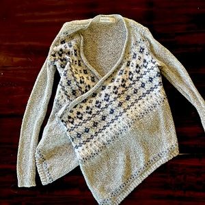Girls Abercrombie & Fitch gray cardigan size S